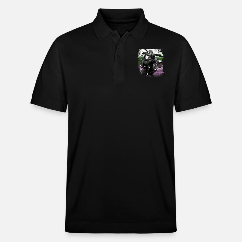 Motorrad GS black - Stanley/Stella Unisex Bio-Poloshirt PREPSTER - Schwarz