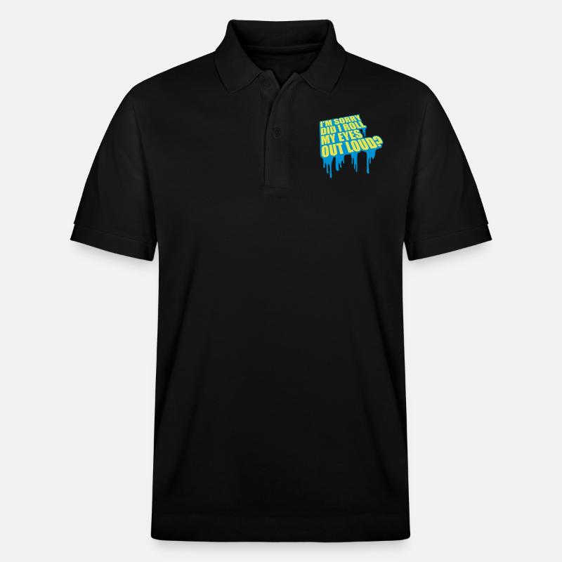 Roll My Eyes Out - Stanley/Stella Unisex Bio-Poloshirt PREPSTER - Schwarz