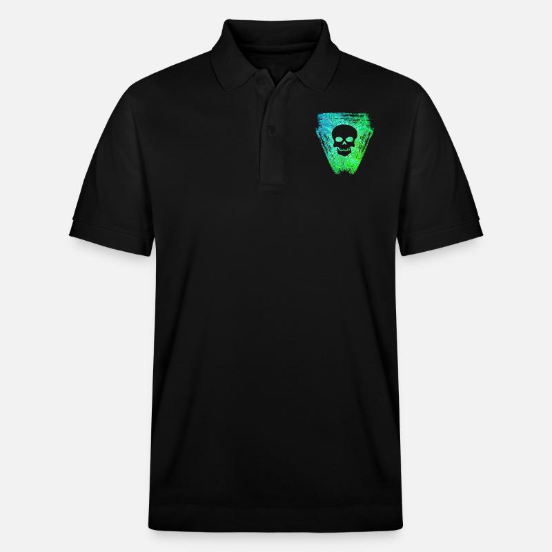 schädel 2 e 5 - Stanley/Stella Unisex Bio-Poloshirt PREPSTER - Schwarz