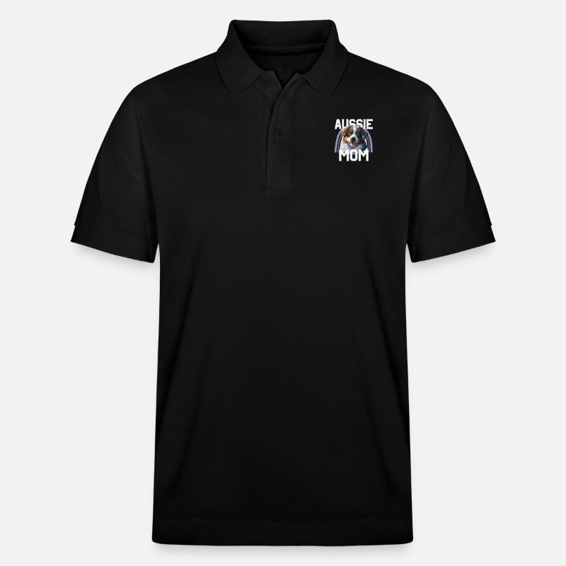 Australischer Schäferhund - Stanley/Stella Unisex Bio-Poloshirt PREPSTER - Schwarz