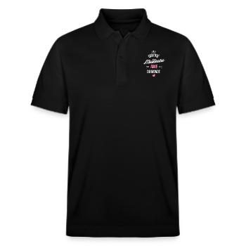 Certifié meilleure amie cadeau meilleur amie - Polo PREPSTER bio Stanley/Stella Unisexe - noir - Devant - Roxy (174cm) & Andy (188cm)