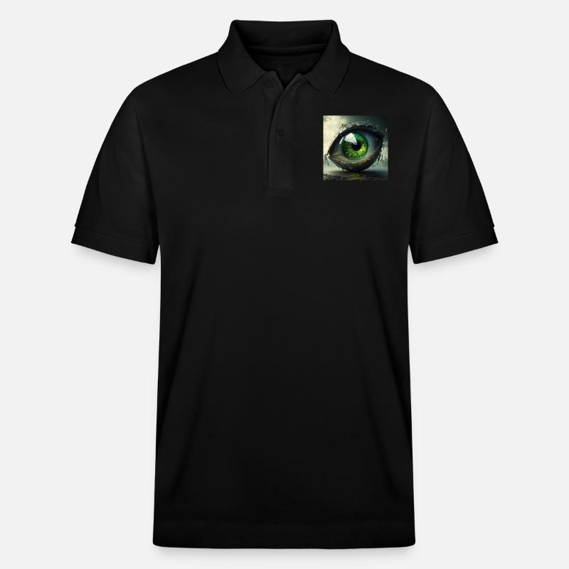 Fantasy Eye Geschenk - Stanley/Stella Unisex Bio-Poloshirt PREPSTER - Schwarz