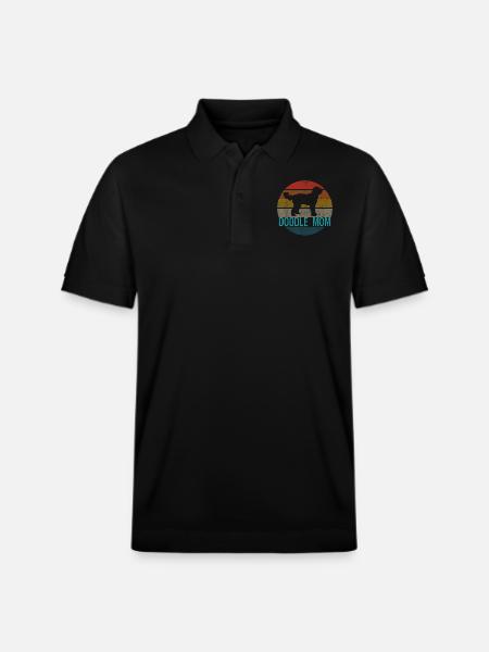 Doodle Mom - Stanley/Stella Unisex Organic Polo Shirt PREPSTER - black