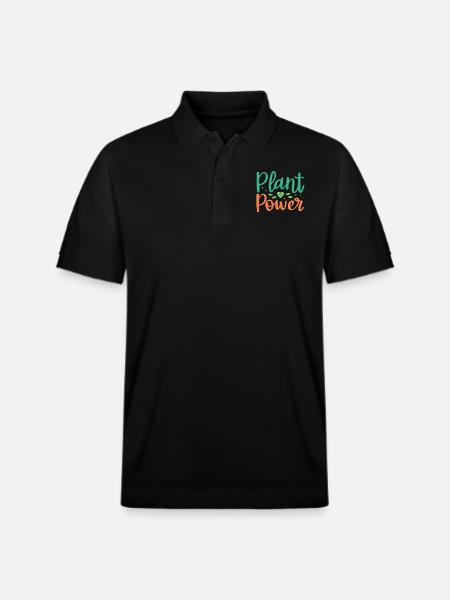 Power of plants - Stanley/Stella Unisex Organic Polo Shirt PREPSTER - black