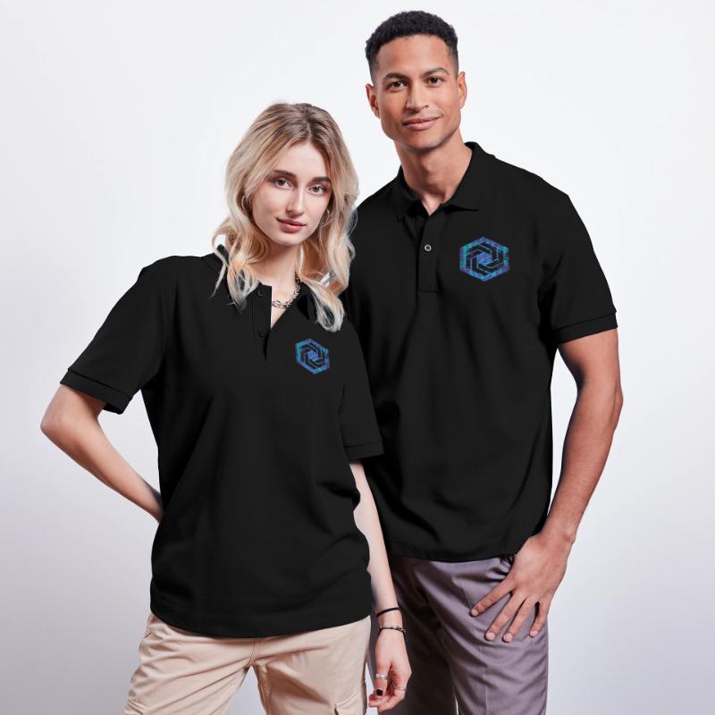 Hexagon-Programmierung Programmierer Codierung geometrisch Stanley/Stella Unisex Bio-Poloshirt PREPSTER