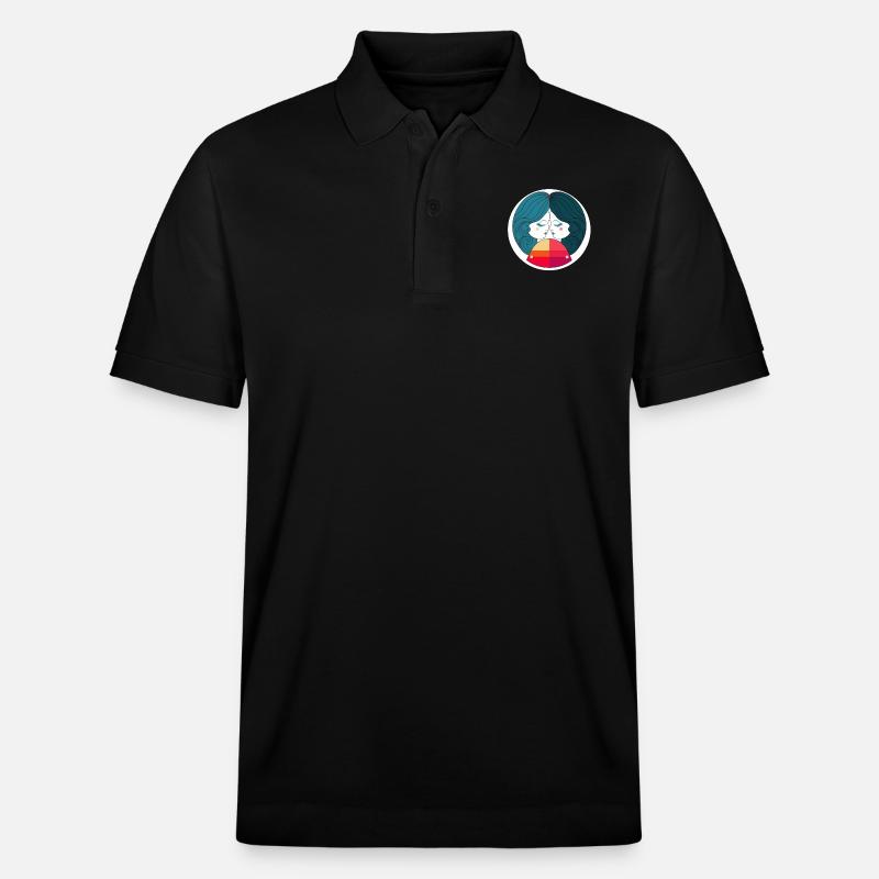 gemeaux abstrait - Polo PREPSTER bio Stanley/Stella Unisexe - noir