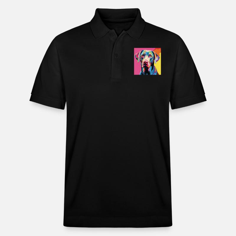 Labrador Retriever Pop Art - Stanley/Stella Unisex Bio-Poloshirt PREPSTER - Schwarz