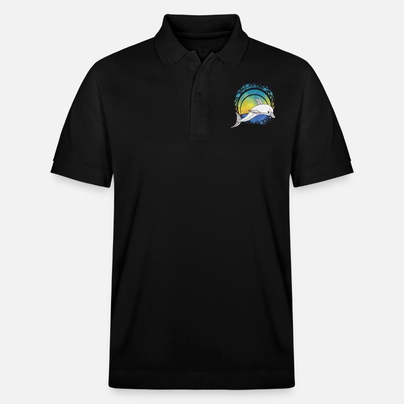 Delfin - Stanley/Stella Unisex Bio-Poloshirt PREPSTER - Schwarz