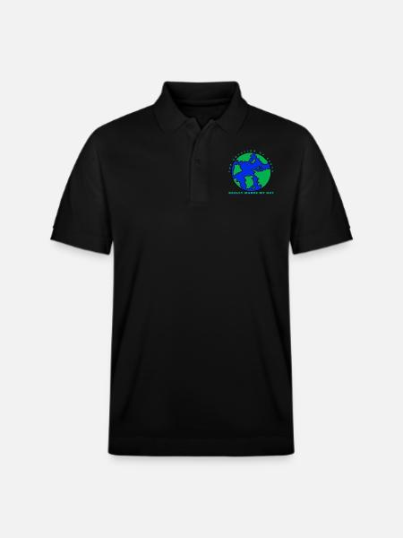 rotation of the earth - Stanley/Stella Unisex Organic Polo Shirt PREPSTER - black