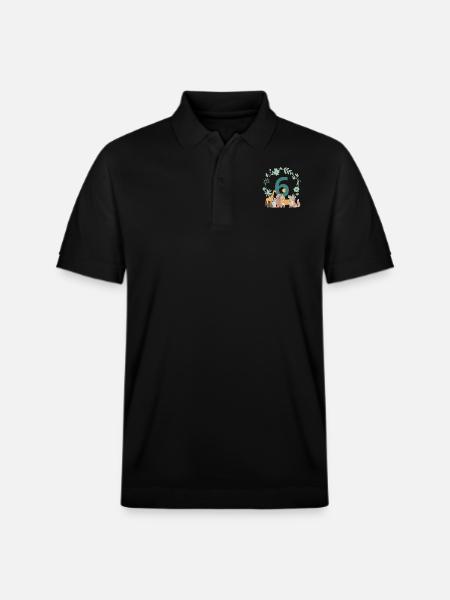 6th Anniversary - Sixth Anniversary Animals - Stanley/Stella Unisex Organic Polo Shirt PREPSTER - black