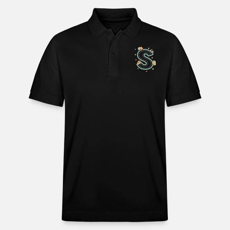 Fahrzeugbriefe - personalisiertes Kindergeschenk - Stanley/Stella Unisex Bio-Poloshirt PREPSTER - Schwarz
