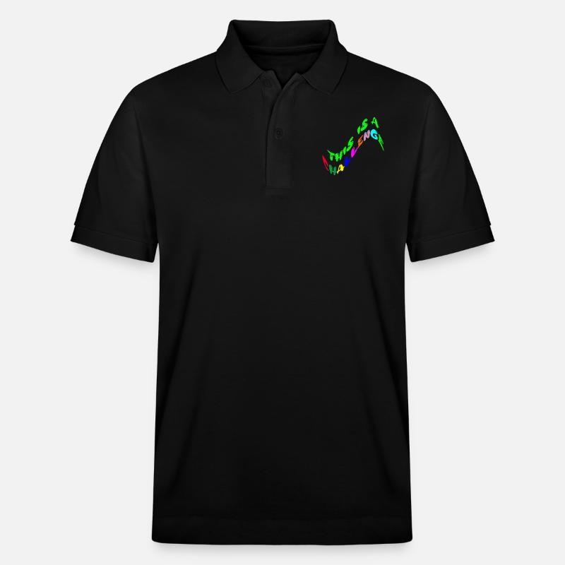 this is a challenge - Stanley/Stella Unisex Bio-Poloshirt PREPSTER - Schwarz
