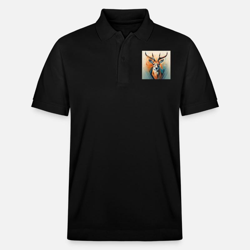 Der PolyDream-Hirsch - Stanley/Stella Unisex Bio-Poloshirt PREPSTER - Schwarz
