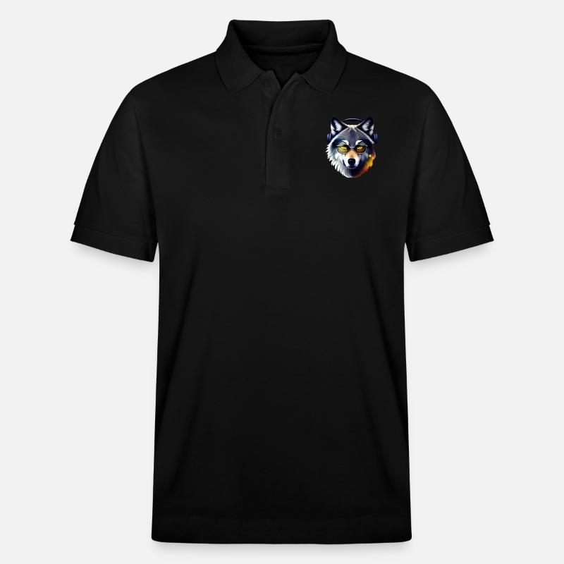 Wolf - Stanley/Stella Unisex Bio-Poloshirt PREPSTER - Schwarz