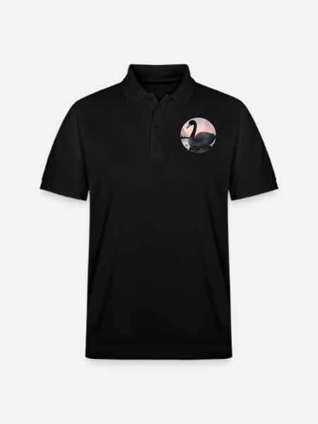 Black swan - Stanley/Stella Unisex Organic Polo Shirt PREPSTER - black