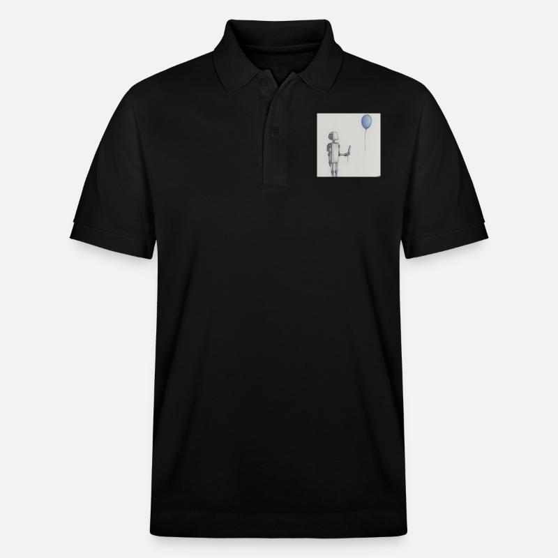 Roboter Luftballon - Stanley/Stella Unisex Bio-Poloshirt PREPSTER - Schwarz