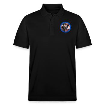 Veterans,veteran,armistice,us army,navy, - Stanley/Stella Unisex Organic Polo Shirt PREPSTER - black - Front - Roxy (174cm) & Andy (188cm)