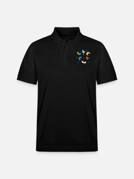 Chute de chats - Polo PREPSTER bio Stanley/Stella Unisexe - noir