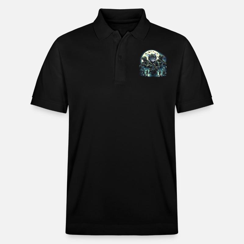 Spezielle Schnurren - Stanley/Stella Unisex Bio-Poloshirt PREPSTER - Schwarz