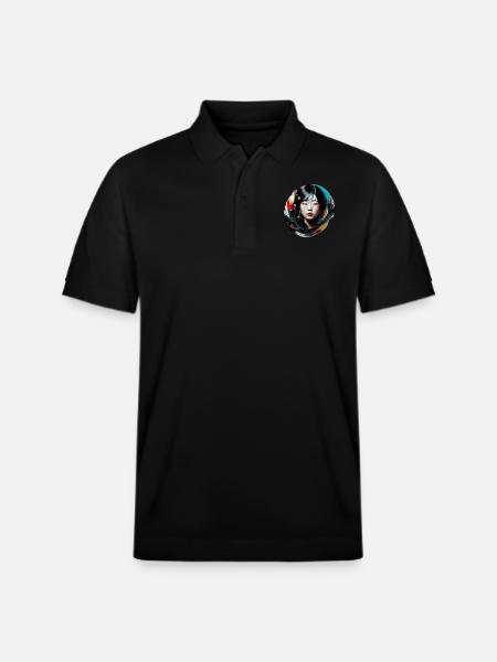 Japanese - Stanley/Stella Unisex Organic Polo Shirt PREPSTER - black
