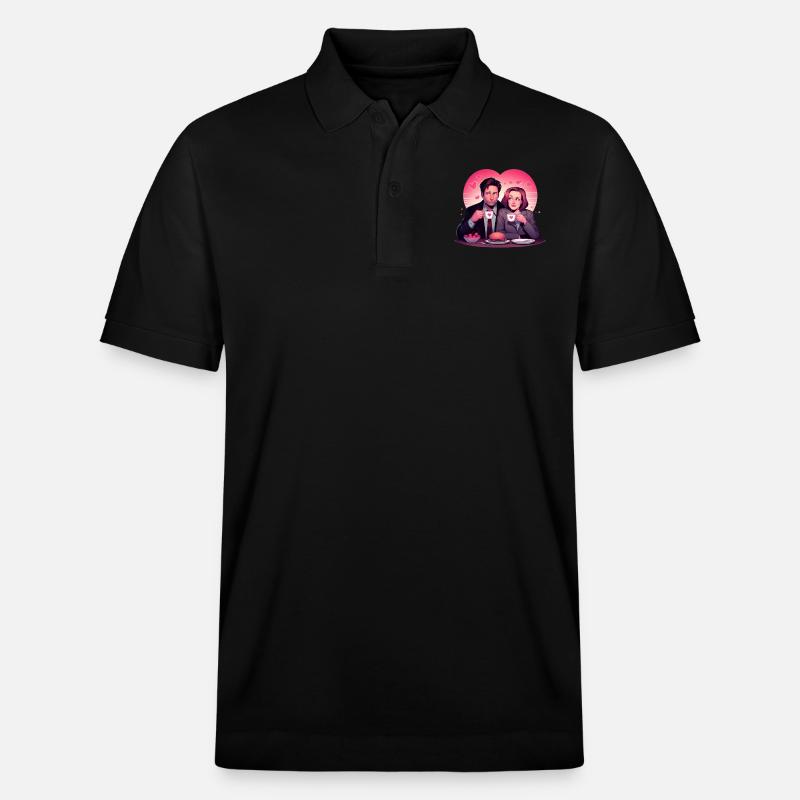 Déjeuner romantique et café - Polo PREPSTER bio Stanley/Stella Unisexe - noir