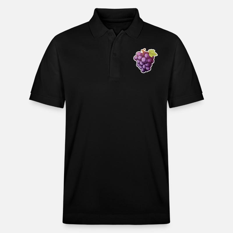 Raisins ou vigne foncée - Polo PREPSTER bio Stanley/Stella Unisexe - noir