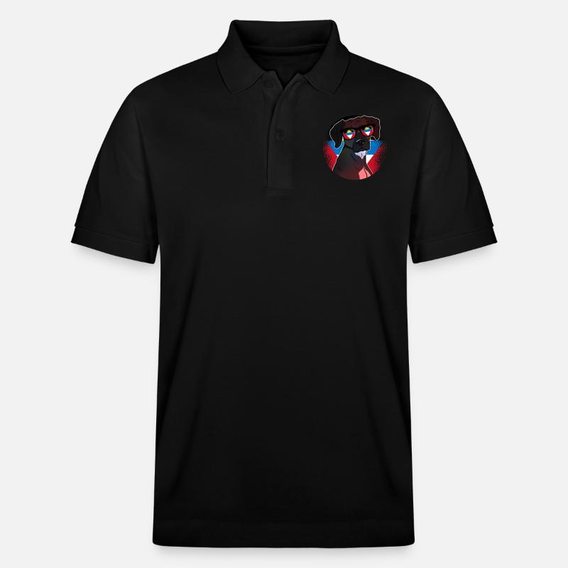 Antigua und Barbuda - Stanley/Stella Unisex Bio-Poloshirt PREPSTER - Schwarz