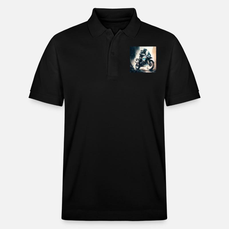 Enduro Tour 2 - Stanley/Stella Unisex Bio-Poloshirt PREPSTER - Schwarz