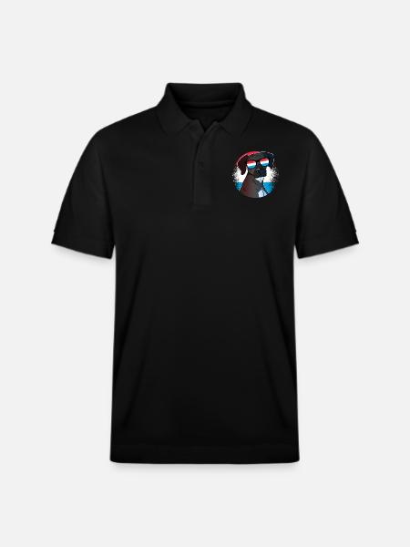 Luxembourg - Stanley/Stella Unisex Organic Polo Shirt PREPSTER - black