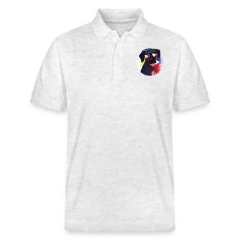 Philippinen - Stanley/Stella Unisex Bio-Poloshirt PREPSTER - Weiß meliert - Vorne - Roxy (174cm) & Andy (188cm)