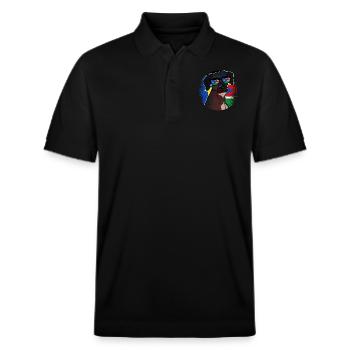 Sud Soudan - Polo PREPSTER bio Stanley/Stella Unisexe - noir - Devant - Roxy (174cm) & Andy (188cm)