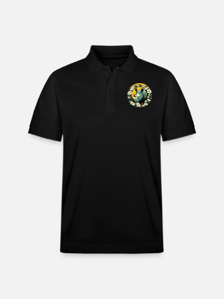 Rhino - Stanley/Stella Unisex Organic Polo Shirt PREPSTER - black