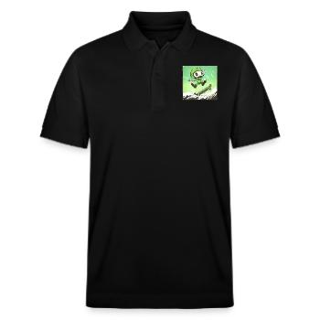 Skully Pete - Stanley/Stella Unisex Bio-Poloshirt PREPSTER - Schwarz - Vorne - Roxy (174cm) & Andy (188cm)