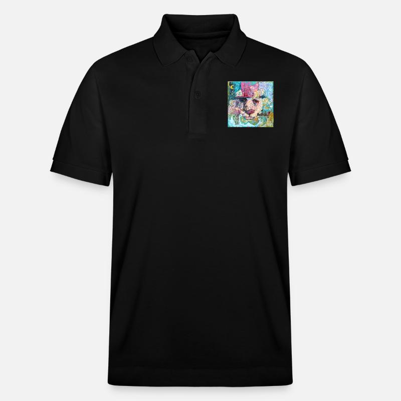 Amigo Löwe - Stanley/Stella Unisex Bio-Poloshirt PREPSTER - Schwarz