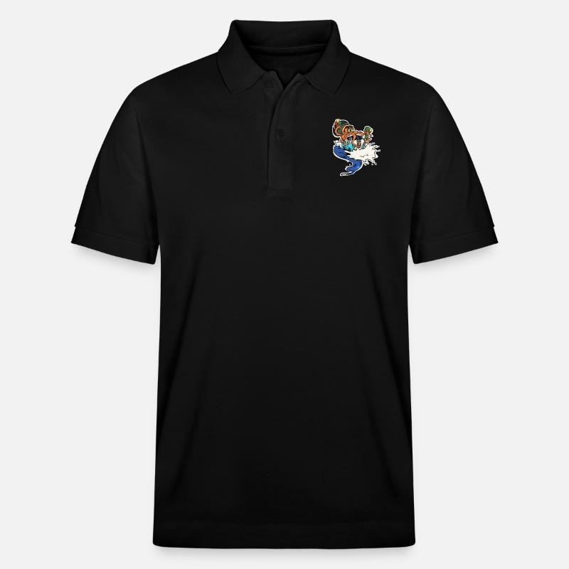 Tropical Vibes - Polo PREPSTER bio Stanley/Stella Unisexe - noir