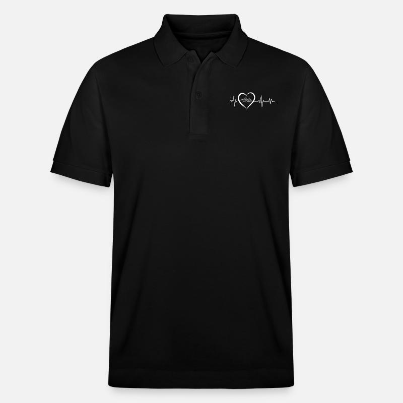 battement de cœur pyramides - Polo PREPSTER bio Stanley/Stella Unisexe - noir