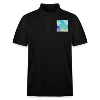 Bild Tinten Blau - Stanley/Stella Unisex Bio-Poloshirt PREPSTER - Schwarz - Vorne - Roxy (174cm) & Andy (188cm)
