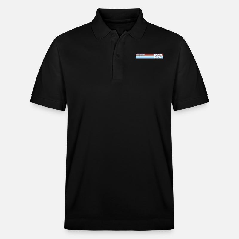 rétro 1957 limited edition - Polo PREPSTER bio Stanley/Stella Unisexe - noir