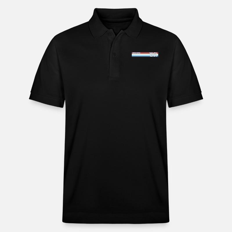 rétro 1961 limited edition - Polo PREPSTER bio Stanley/Stella Unisexe - noir