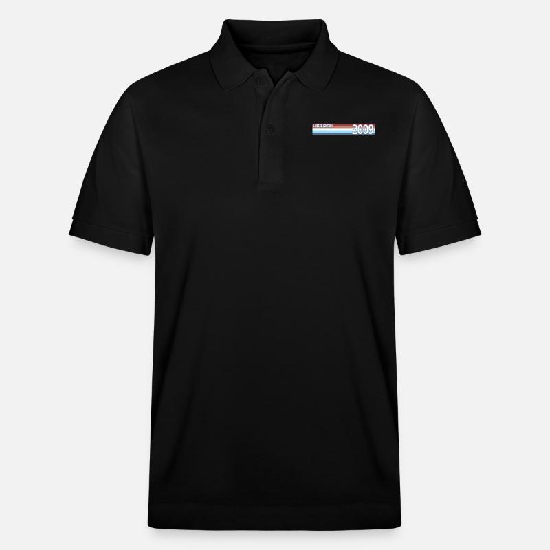 rétro 2009 limited edition - Polo PREPSTER bio Stanley/Stella Unisexe - noir