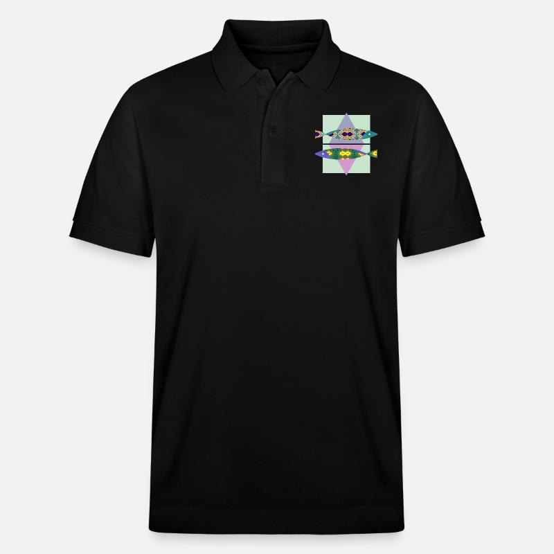Fische - Stanley/Stella Unisex Bio-Poloshirt PREPSTER - Schwarz