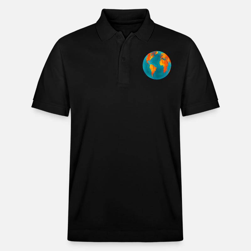 Earth Fire and Ice - Stanley/Stella Unisex Bio-Poloshirt PREPSTER - Schwarz