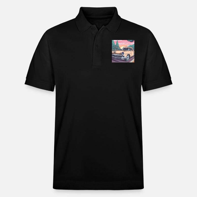 Oldtimer-Roadtrip - Stanley/Stella Unisex Bio-Poloshirt PREPSTER - Schwarz