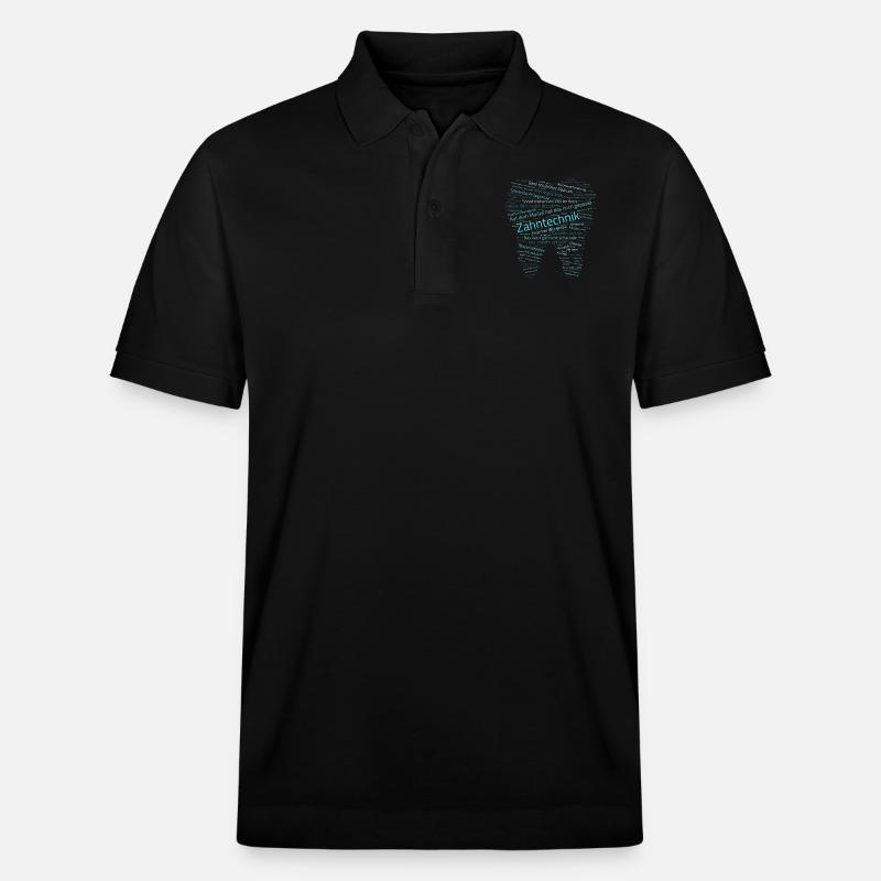 Conneries de technologie dentaire - Polo PREPSTER bio Stanley/Stella Unisexe - noir