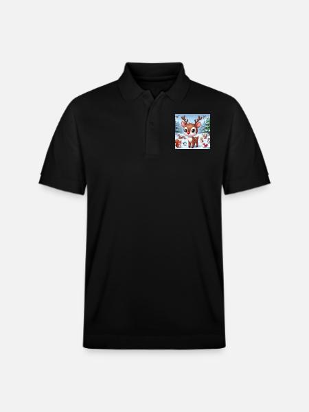 Renntier - Stanley/Stella Unisex Bio-Poloshirt PREPSTER - Schwarz
