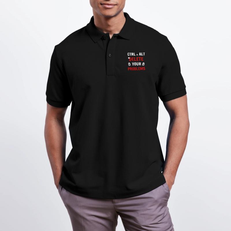 Ctrl + Alt + delete your problems programmierer Stanley/Stella Unisex Bio-Poloshirt PREPSTER