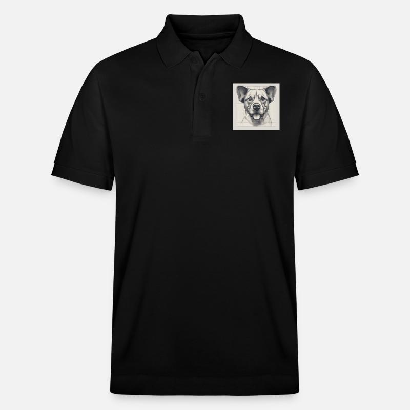 Hundefans - Stanley/Stella Unisex Bio-Poloshirt PREPSTER - Schwarz