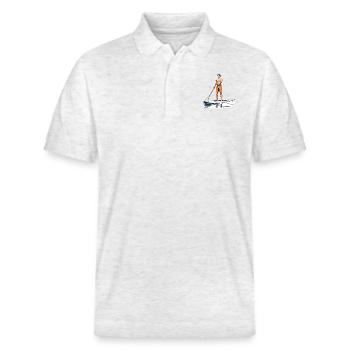 Stand Up Padling - Stanley/Stella Unisex Bio-Poloshirt PREPSTER - Weiß meliert - Vorne - Roxy (174cm) & Andy (188cm)