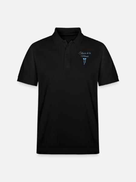 Bride's Witness Blue Bow - Stanley/Stella Unisex Organic Polo Shirt PREPSTER - black