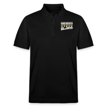 Kundenberater des Jahres - Stanley/Stella Unisex Bio-Poloshirt PREPSTER - Schwarz - Vorne - Roxy (174cm) & Andy (188cm)